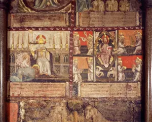 Prints of Westminster Abbey Chapter House, Westminster, London. Wall painting of the apocalypse of St John Painting Prints: Print of the Apocalypse of St John from Westminster Abbey Chapter House