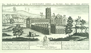 Fine art/illustrations engravings buck engravings/fountains abbey engraving n070733 Fine art/illustrations engravings buck engravings/fountains abbey engraving n070733