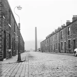 Colne Print: Craven Street Scene with Swanfield Shed