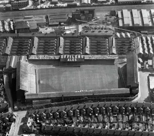 Aerofilms Collection (1919-2006) Prints: The Baseball Ground Print, an aerial view of a football stadium