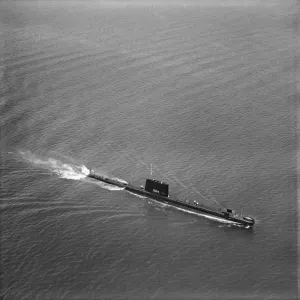 Aerofilms Collection (1919-2006) Prints: Print of HMS Grampus off Portsmouth, July 1962