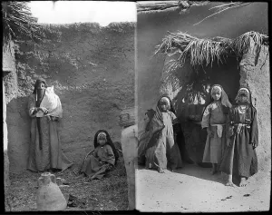 Egyptian Woman and Children Print