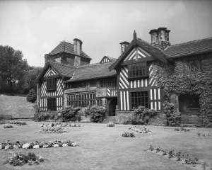 Shibden Hall Print: Exterior view from the south-east