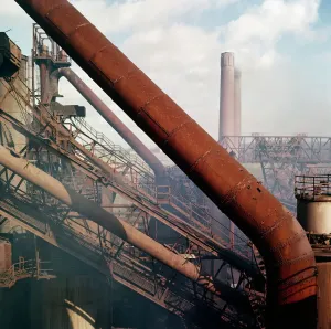 Prints of Consett Steel Works, County Durham, 1945-80. Eric de Mare (1910-2002) cellulose acetate negative County Durham Prints: Consett Steel Works Print, cellulose acetate negative on photographic paper