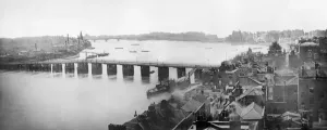 The Victorian Age Prints: Print of Old Battersea Bridge, London