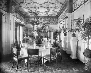 The Victorian Age Prints: Print of The Pinafore Room at the Savoy Hotel
