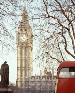 Eric De Mare Prints: Print of the Palace of Westminster clock tower