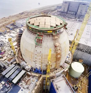 Prints of SIZEWELL B POWER STATION, LEISTON, SUFFOLK COASTAL Industry and Agriculture in England - Factories, Farming and Production: Print of a Reactor Dome at Sizewell B Nuclear Power Station