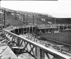 Sport Prints: Print of Centre Court under construction, March 1922