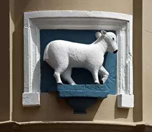 Historic Print of the Former Lamb Inn Building