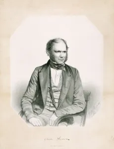 Lithograph Print of Charles Darwin at Down House