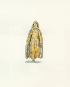 Battle Of Hastings Prints: Print of Edith of Wessex in 1066