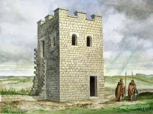 Hadrian's Wall Prints: Turret 36b Housesteads Roman Fort Print