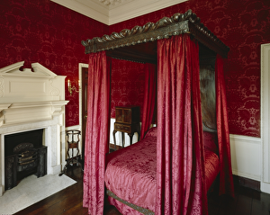 Red Damask Bedchamber, Marble Hill House J020051 Red Damask Bedchamber, Marble Hill House J020051