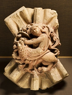 Fine art/medieval art sculpture medieval stone sculpture/sampson lion n080662 Fine art/medieval art sculpture medieval stone sculpture/sampson lion n080662