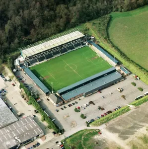 Print of Adams Park Football Ground, High Wycombe