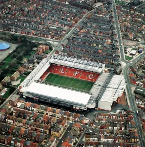 Anfield Stadium Aerial Print (1998)