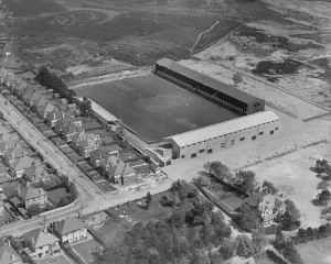 Aerofilms Collection (1919-2006) Prints: Aerial photograph Print of Boscombe Football Ground, Bournemouth, May 1937