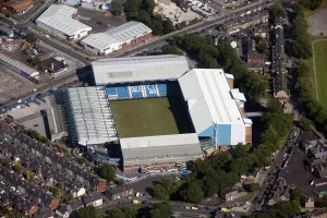 Prints of Hillsborough Stadium, home of Sheffield Wednesday Football Club, Sheffield, 2015 Sheffield Prints: Hillsborough Stadium Aerial Print, 2015