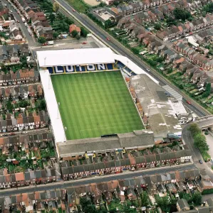 Prints of KENILWORTH ROAD, Luton. Aerial view of the home of Luton Town Football Club Aerial View Prints: Aerial photograph print of Kenilworth Road, Luton