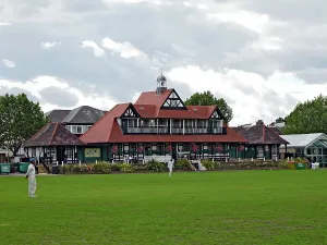 Sport Prints: Print of Cricket Pavilion PLA01_03_0441, Leyton County Cricket Club