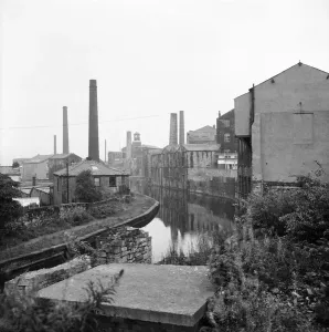 Prints of Weavers Triangle, Burnley, Lancashire Lancashire Prints: Burnley Weavers Triangle Print: Canal View