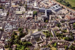 Prints of The City of Gloucester and Gloucester Cathedral, Gloucestershire, 2021 Gloucester Prints: Gloucester Cathedral Print, 2021