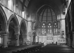 St Clements Church Print, Aisle and Apse Interior