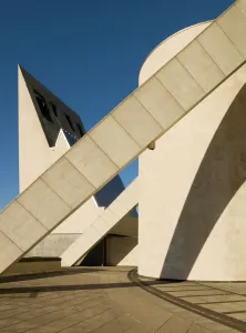 Prints of Metropolitan Cathedral of Christ The King, Liverpool, Merseyside. Exterior general view with the belfry Brutalist Architecture Prints: Metropolitan Cathedral of Christ The King Print DP030812