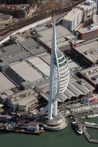 Print of the Spinnaker Tower in Portsmouth Harbour