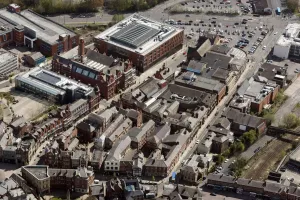 Prints of King Street, Wigan, Greater Manchester, 2021 Greater Manchester Prints: Wigan Town Print 2021