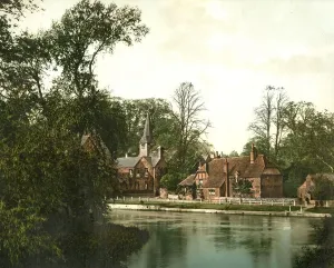 The River Thames Print, Whitchurch scene