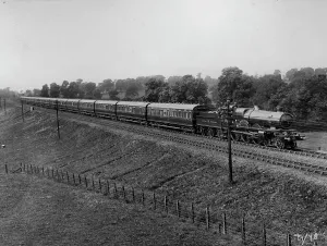 Print of No. 16 Ambulance Train at Rushy Platt, Swindon in 1915