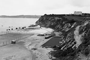 Crinnis Beach Print, Carlyon Bay, Cornwall c. 1930