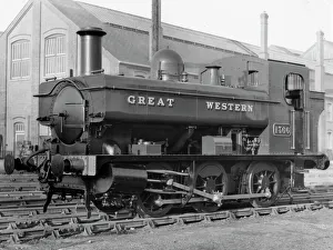 Locomotives/steam standard gauge pannier tanks/gwr pannier tank no 1366 outside swindon works Locomotives/steam standard gauge pannier tanks/gwr pannier tank no 1366 outside swindon works