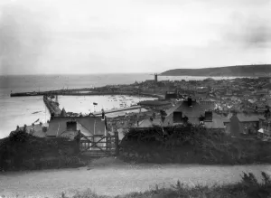 Cornwall Railway History Prints: View Over Penzance, c. 1938
