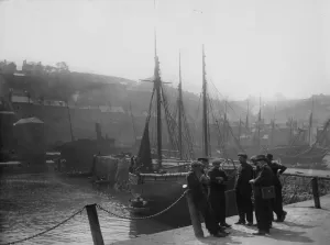 Brixham Harbour Print, c1930s