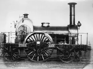 Prints of 2-2-2 Broad Gauge locomotive designed by Daniel Gooch and built in 1840. Withdrawn 1870 Locomotive Prints: Firefly 2-2-2 Broad Gauge Locomotive Print