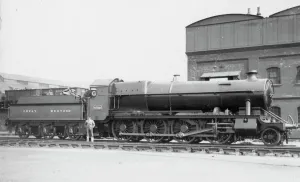 Prints of 2-8-0 mixed traffic locomotive. Built May 1919. This class of locomotive was often refered to as Night Owls Standard Gauge Prints: 47XX Class Night Owl 2-8-0 Locomotive Print