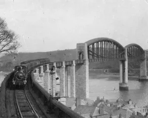 Isambard Kingdom Brunel Prints: Print of Royal Albert Bridge, c1900