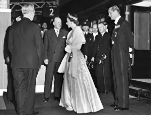 The Queen & Prince Philip at Worcester Shrub Hill Station, April 1957 The Queen & Prince Philip at Worcester Shrub Hill Station, April 1957