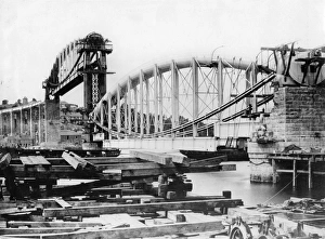 Royal Albert Bridge, under construction c1858 Royal Albert Bridge, under construction c1858