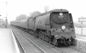 Southern Locomotive, Lydford, at Okehampton Station, 1957 Southern Locomotive, Lydford, at Okehampton Station, 1957