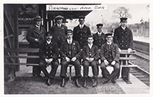Staff at Stratford on Avon station, 1910s Staff at Stratford on Avon station, 1910s