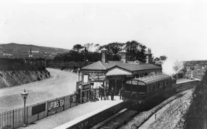 Cornwall Railway History Prints: St Agnes Station, Cornwall, c. 1910