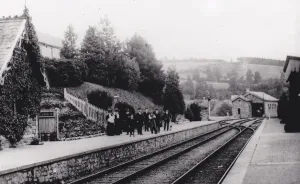 Devon Railway History Prints: Bampton Station, Devon, c. 1900