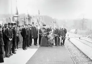 GWR Museum STEAM Prints: Opening ceremony of the Plymouth to Yealmpton Line, January 1898