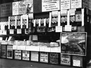 GWR Museum Prints: Wymans Bookstall at Paddington Station, 1913
