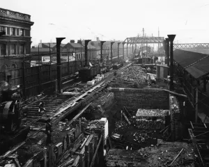 Birmingham Snow Hill Print, c. 1910 Construction View