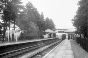 Prints of This photograph shows Pannier tank No. 9445 sitting at Broadway station in Worcestershire in July 1959 Stations And Halt Prints: Broadway Station Print, July 1959